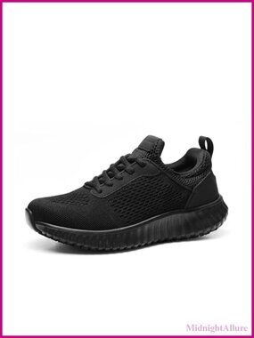 Women's Non-Slip Restaurant Work Shoes Mesh PU Lace-Up